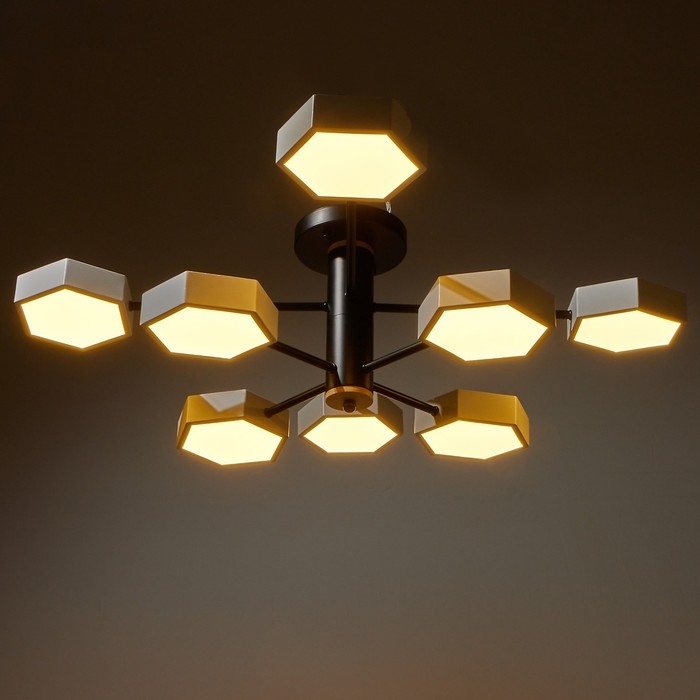 Люстра 1318/8WT LED 192Вт 3000-6000К белый 86х86х25 см BayerLux