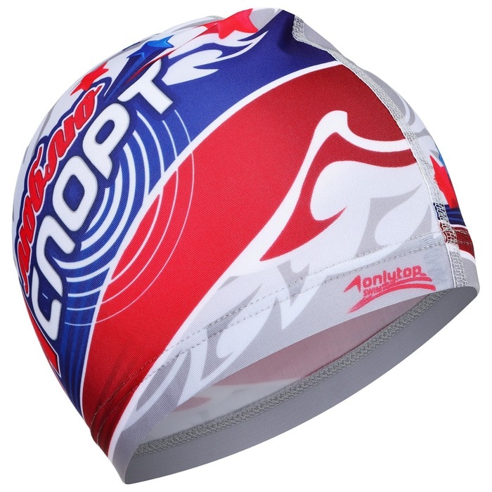 Шапочка для плавания взрослая ONLYTOP «Я люблю спорт», тканевая, обхват 54-60 см Шапочка для плавания взрослая ONLYTOP «Я люблю спорт», тканевая, обхват 54-60 см