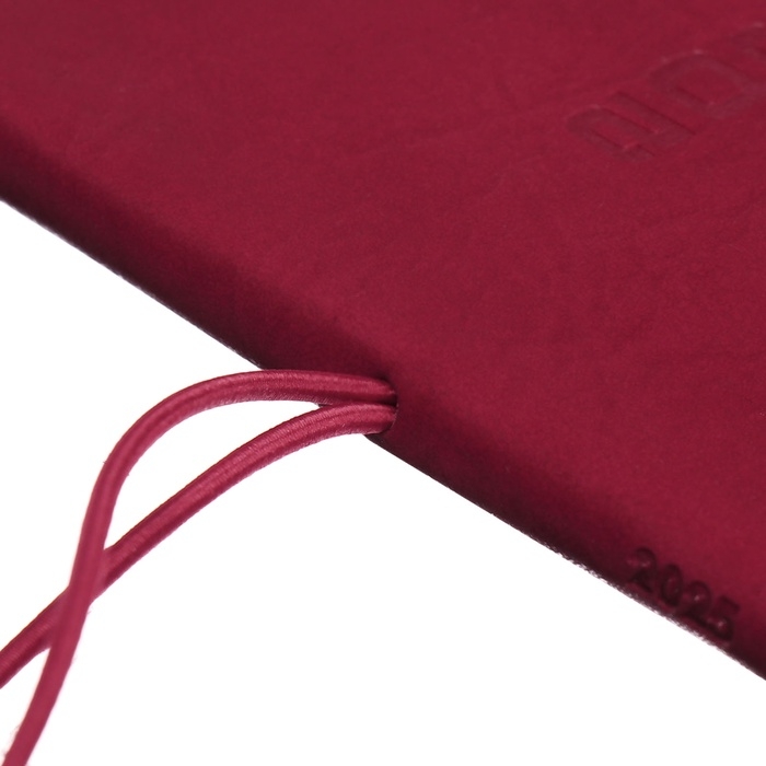 Еженедельник датир 2025г 175х95мм мягк обл иск кож 64л ESCALADA, бл тис, бл 70 г/м²,красный Еженедельник датир 2025г 175х95мм мягк обл иск кож 64л ESCALADA, бл тис, бл 70 г/м²,красный