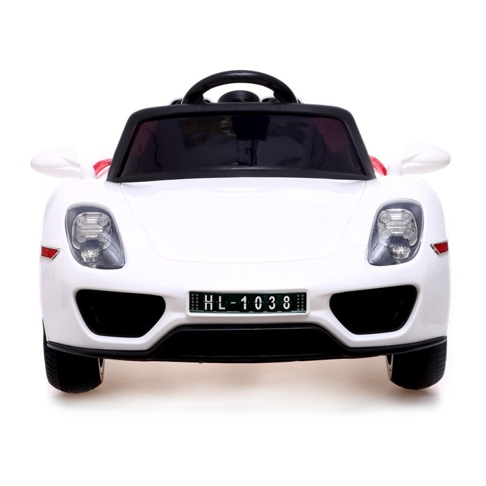 Электромобиль Spyder, кожаное сидение, EVA колеса, цвет белый Электромобиль Spyder, кожаное сидение, EVA колеса, цвет белый
