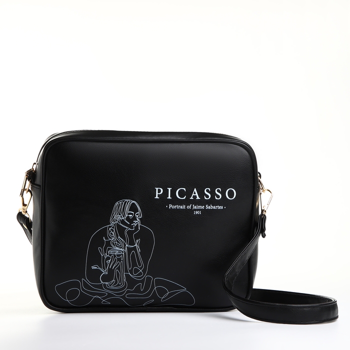 Сумка женская через плечо TEXTURA, маленького размера, цвет чёрный Сумка женская через плечо TEXTURA, маленького размера, цвет чёрный