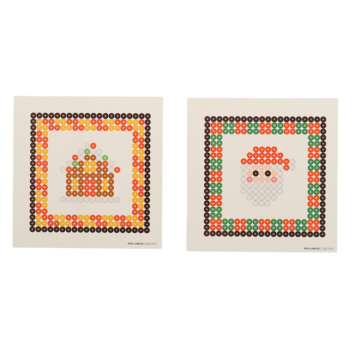 Аквамозаика «Шары с Дедом Морозом и домиком», 2 фигурки, 544 шарика Аквамозаика «Шары с Дедом Морозом и домиком», 2 фигурки, 544 шарика