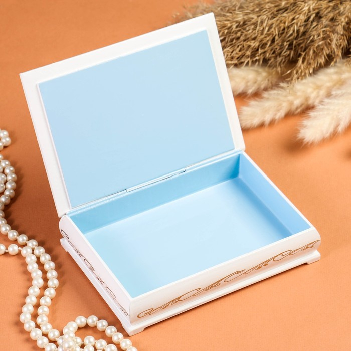 Шкатулка «Букет цветов в вазе», белая, 11×16 см, лаковая миниатюра Шкатулка «Букет цветов в вазе», белая, 11×16 см, лаковая миниатюра