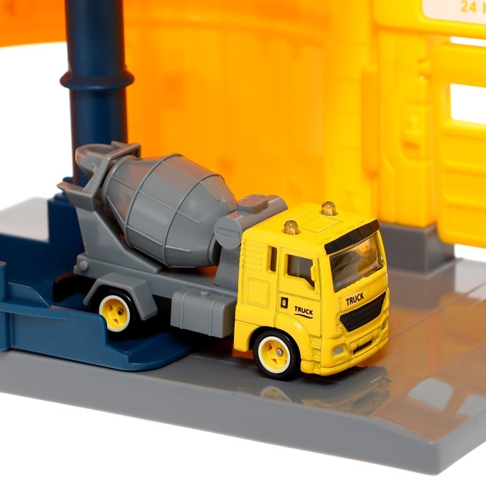 Парковка &laquo;Строительный лифт&raquo;, с подъёмом, машинка опускается с кнопки, звонит колокол, МИКС