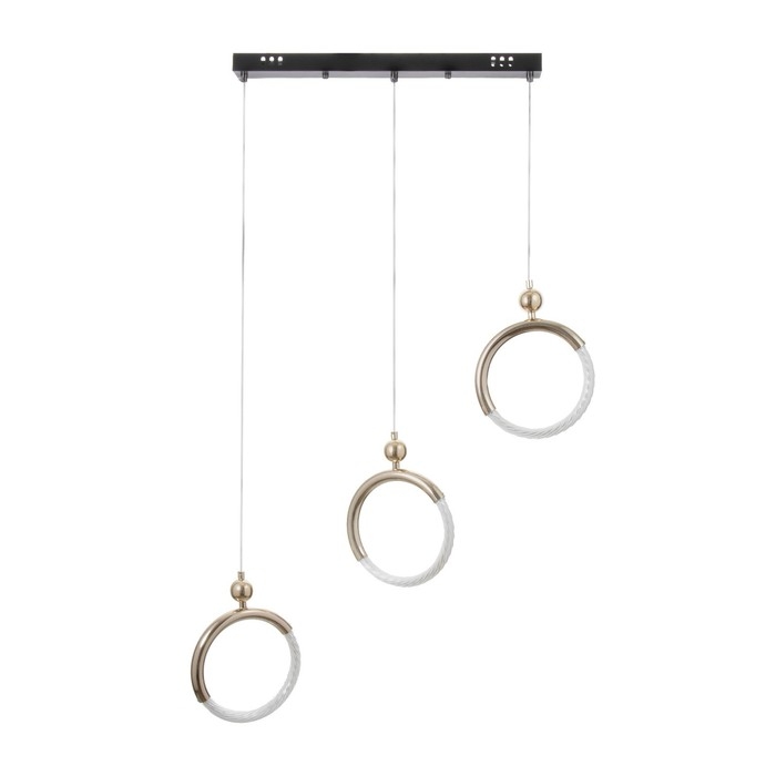 Светильник BayerLux "Олендал" LED 30Вт черно-золотой 69х5х48-150 см