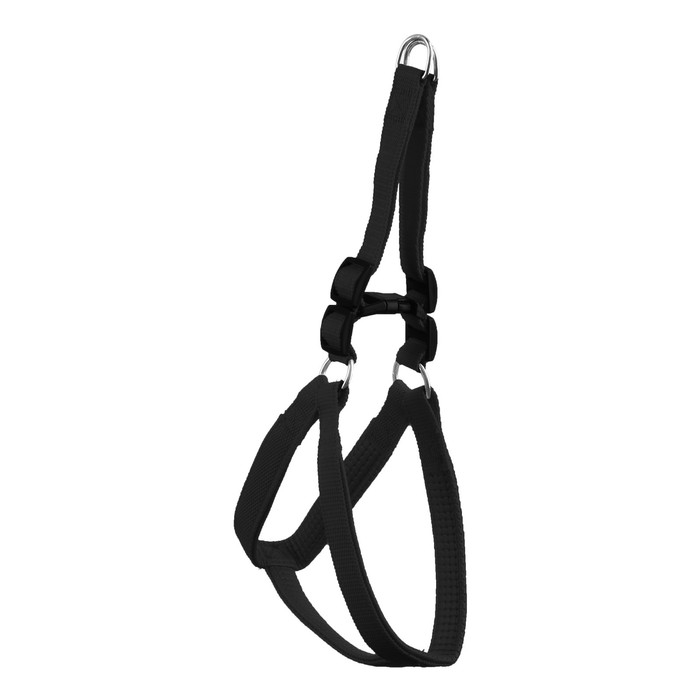 Шлейка Шлейка "Комфорт" комбинированная, 2 см, ОШ 38-55 см, ОГ 40-60 см, чёрная