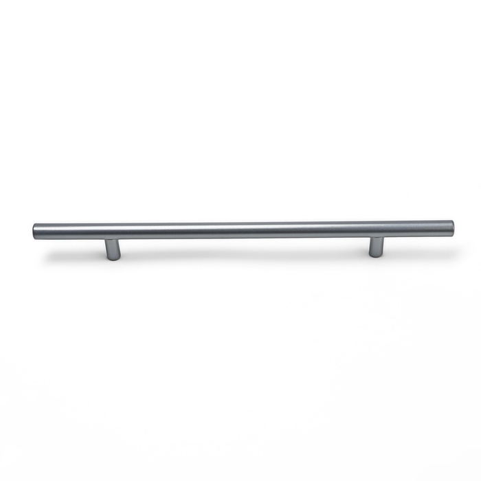 Ручка рейлинг ТУНДРА, облегчённая, d=12 мм, м/о 192/300 мм, внеш ножка, цвет графит Ручка рейлинг ТУНДРА, облегчённая, d=12 мм, м/о 192/300 мм, внеш ножка, цвет графит