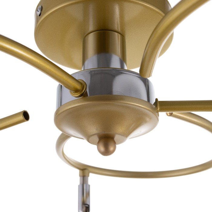 Люстра "Нова" 6x60Вт E27 шампань 68х68х26 см BayerLux