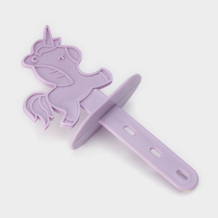 Форма для мороженого «Единороги», 12,5×7,5×14 см, 4 ячейки, цвет прозрачный Форма для мороженого «Единороги», 12,5×7,5×14 см, 4 ячейки, цвет прозрачный