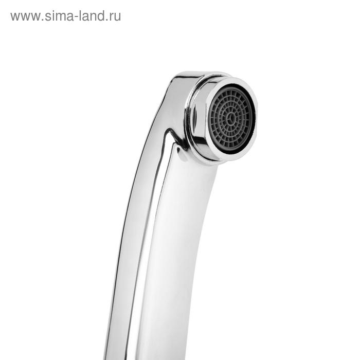 Излив для смесителя ZEIN, 3/4 Излив для смесителя ZEIN, 3/4", изогнутый, нерж. сталь, 25 см, аэратор пластик