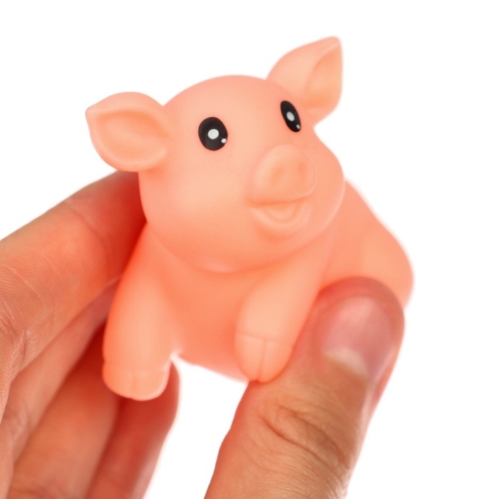 Набор резиновых игрушек для ванны «Зверята с кругом», с пищалкой, 5 шт, виды МИКС, Крошка Я Набор резиновых игрушек для ванны «Зверята с кругом», с пищалкой, 5 шт, виды МИКС, Крошка Я