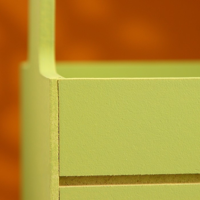 Ящик - кашпо деревянный 25х15х30  Ящик - кашпо деревянный 25х15х30 "Любимой Маме" Фисташковый