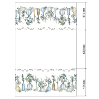 Скатерть "Этель" Flower mood 146х250см, 100% хл, репс 210 г/м2