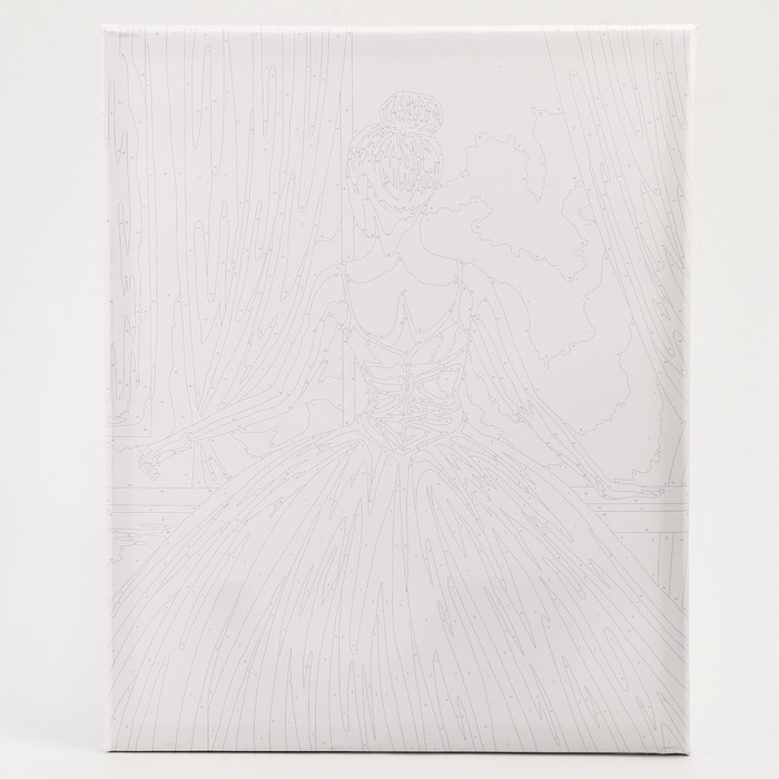 Картина по номерам на холсте с подрамником с золотой краской «Балерина за окном», 40 х 50 см Картина по номерам на холсте с подрамником с золотой краской «Балерина за окном», 40 х 50 см