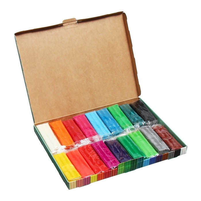 Пластилин мягкий (восковой) 18 цветов, 234 г, ErichKrause Baby на растительной основе с Алоэ Вера, со стеком, в коробке Пластилин мягкий (восковой) 18 цветов, 234 г, ErichKrause Baby на растительной основе с Алоэ Вера, со стеком, в коробке