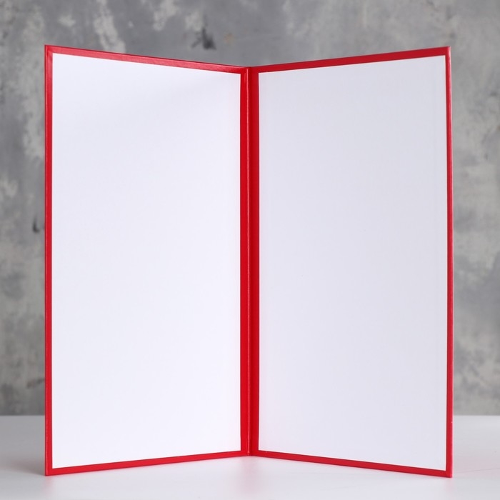 Папка адресная  Папка адресная "С Юбилеем" красный, бумвинил, А4