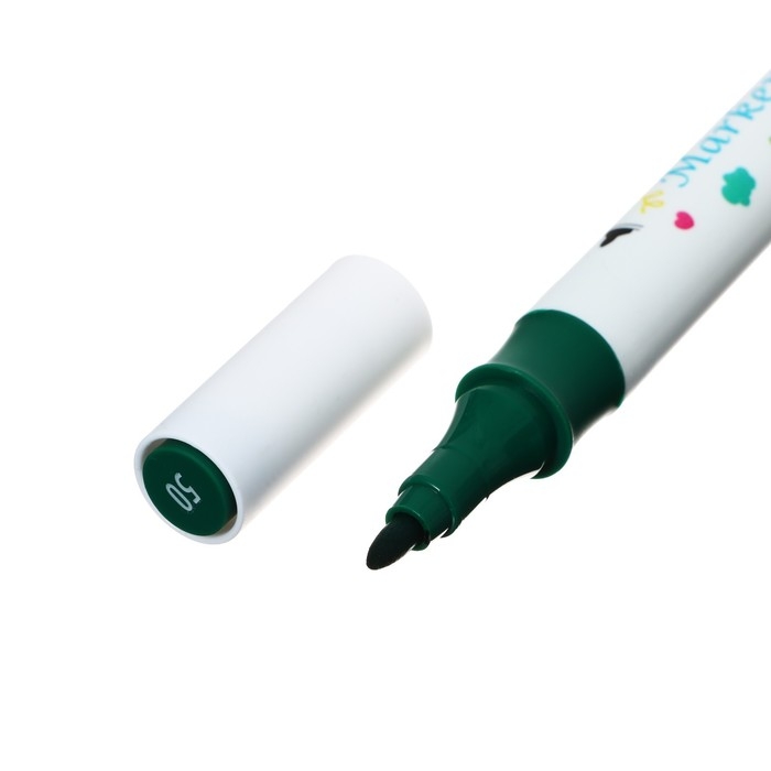 Набор маркеров, 36 цветов, двусторонние, пулевидный и скошенный наконечники Набор маркеров, 36 цветов, двусторонние, пулевидный и скошенный наконечники