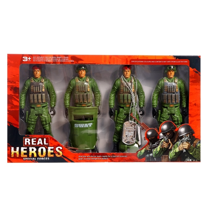 Набор солдатиков «Группа Альфа», 4 штуки Набор солдатиков «Группа Альфа», 4 штуки