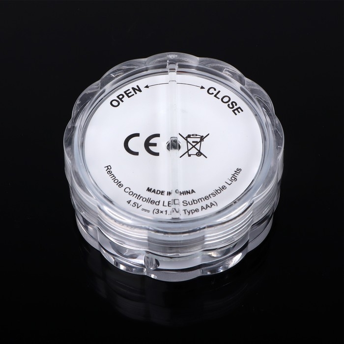 Светильник подводный, 10 LED, 3 Вт, IP68, RGB, от батареек 3*ААА (не в компл.) Светильник подводный, 10 LED, 3 Вт, IP68, RGB, от батареек 3*ААА (не в компл.)