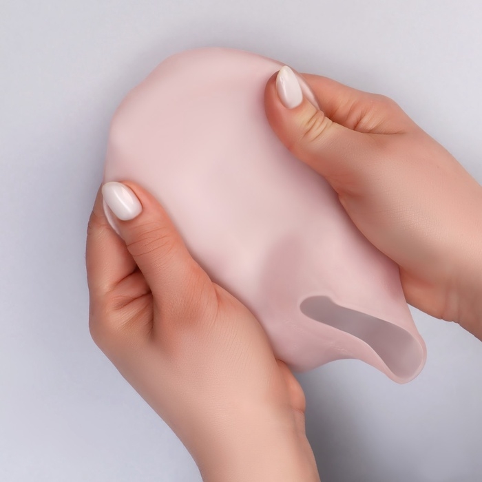 Носочки для педикюра, силиконовые, размер универсальный, цвет розовый Носочки для педикюра, силиконовые, размер универсальный, цвет розовый