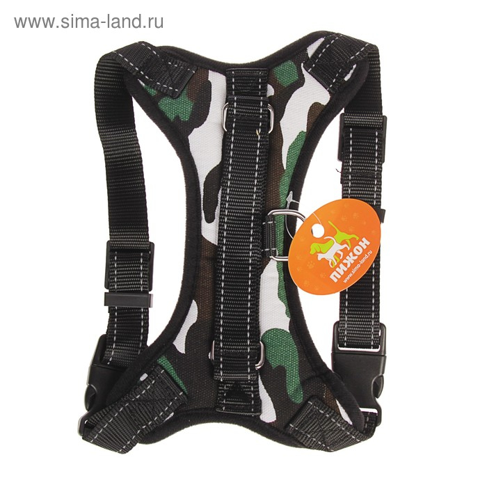 Шлейка К7 мягкая светоотражающая, размер М, ОГ 52-66 см, вес 9,5-17,5 кг, хаки Шлейка К7 мягкая светоотражающая, размер М, ОГ 52-66 см, вес 9,5-17,5 кг, хаки