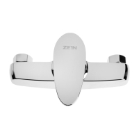 Смеситель для душа ZEIN Z3673, однорычажный, без душевого набора, ABS-пластик, хром