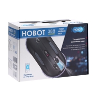 Робот-стеклоочиститель HOBOT-388, 90 Вт, 20 мл, работа 20 мин, 3 режима, 12 салфеток, чёрный