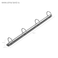 Папка на 4 кольцах А4, ErichKrause Neon, 35 мм, 1750 мкм, ламинированная, твердая обложка, зеленая