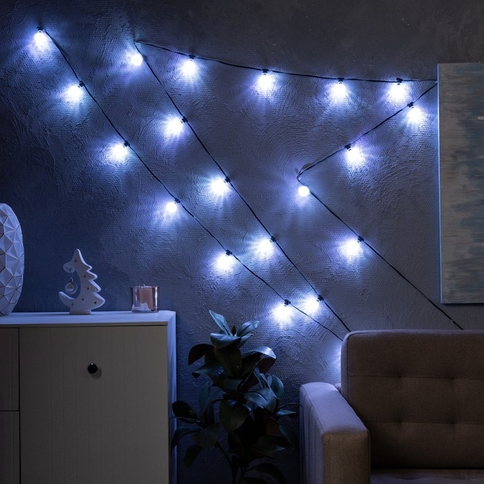 Умная гирлянда «Нить» 6 м с насадками «Калейдоскоп», IP20, тёмная нить, 20 LED, свечение RGB, USB Умная гирлянда «Нить» 6 м с насадками «Калейдоскоп», IP20, тёмная нить, 20 LED, свечение RGB, USB