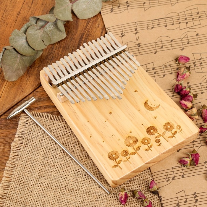Калимба Music Life 17 нот, цветочное поле Калимба Music Life 17 нот, цветочное поле