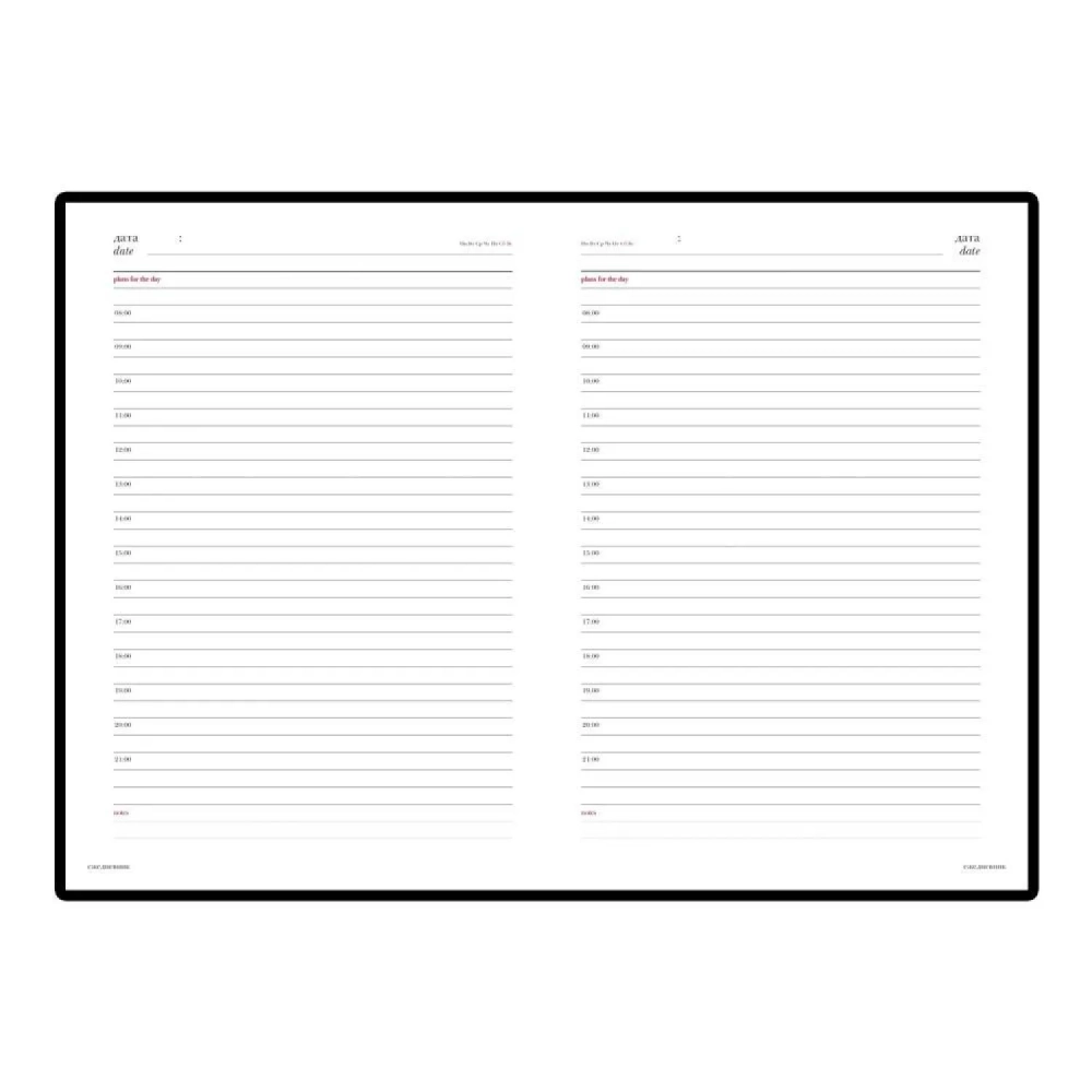 Ежедневник недатированный А5 145 х 205 мм Leader бордовый 272 стр. 3-129/07