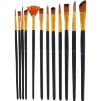 Набор кистей для рисования Calligrata, синтетика, 12 штук: № 1, 2, 3, 4, 5, 6, 7, 8, 9, 10, 11, 12