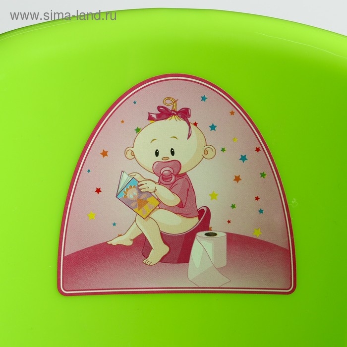 Горшок детский антискользящий «Комфорт» с крышкой, съёмная чаша, цвет салатовый Горшок детский антискользящий «Комфорт» с крышкой, съёмная чаша, цвет салатовый