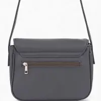 Сумка женская мессенджер TEXTURA на магните, 25&times;7.5&times;19 см, серая