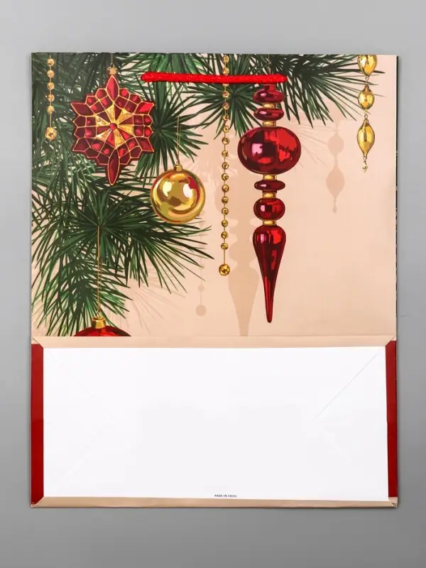 Пакет подарочный новогодний ламинированный, «Атмосфера Нового Года» , 26×12×32 см Пакет подарочный новогодний ламинированный, «Атмосфера Нового Года» , 26×12×32 см