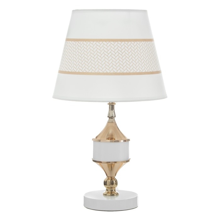 Настольная лампа Настольная лампа "Лолла" Е27 40Вт бело-золотой 25х25х41 см RISALUX