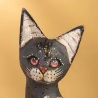 Сувенир «Кошка в ошейнике», 7×3.5×20 см, дерево, МИКС