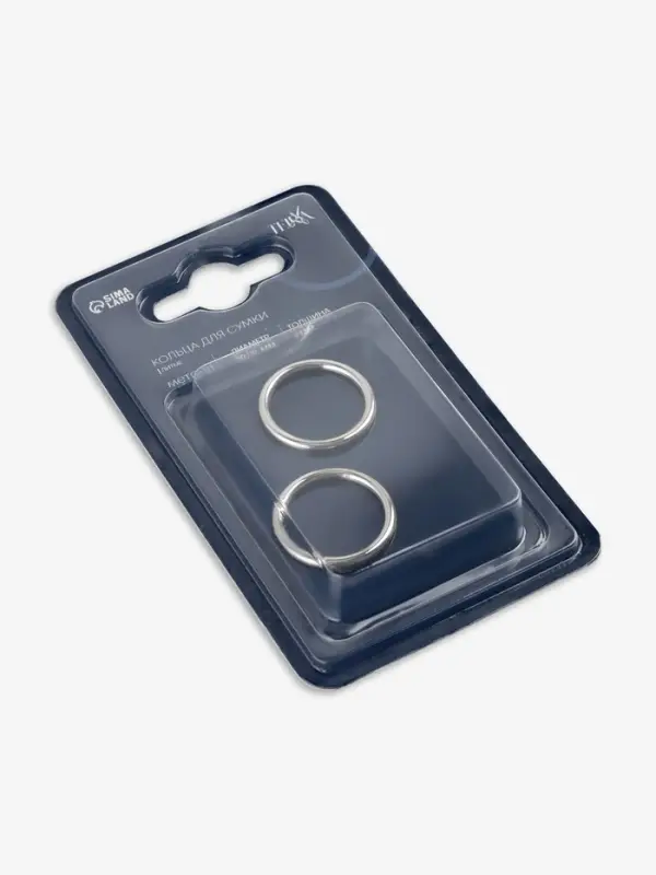 Кольцо литое TEIRA, для сумки, d=20/24 мм, набор 2 шт., 3.1 г, s=2 мм, цвет серебряный Кольцо литое TEIRA, для сумки, d=20/24 мм, набор 2 шт., 3.1 г, s=2 мм, цвет серебряный