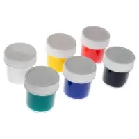 Краска акриловая, набор 6 цветов &times; 20 мл, Гамма &laquo;Хобби&raquo;, морозостойкая, глянцевая