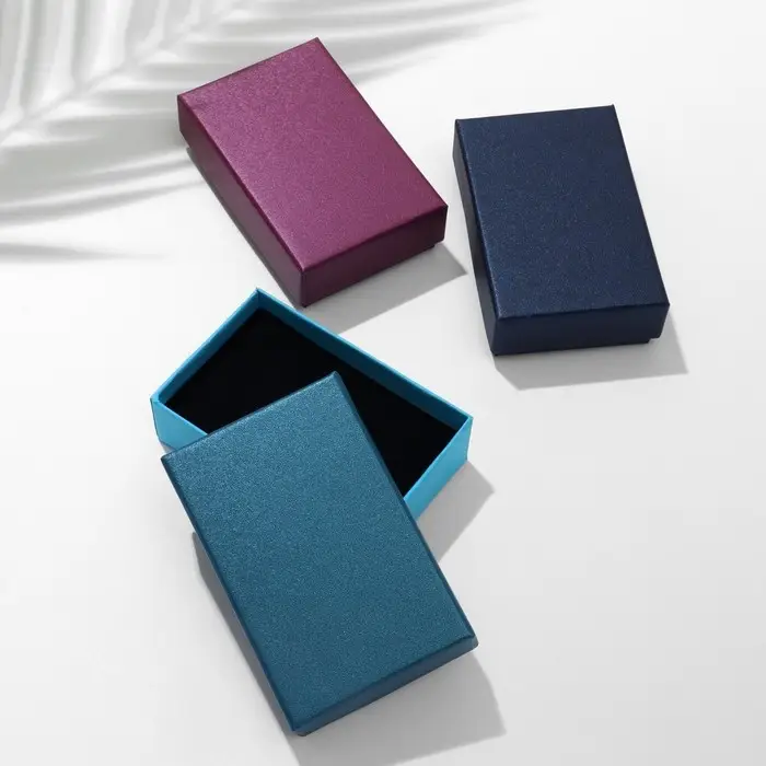 Коробочка подарочная под брошь «Сумерки», 5×8, МИКС, вставка чёрная Коробочка подарочная под брошь «Сумерки», 5×8, МИКС, вставка чёрная