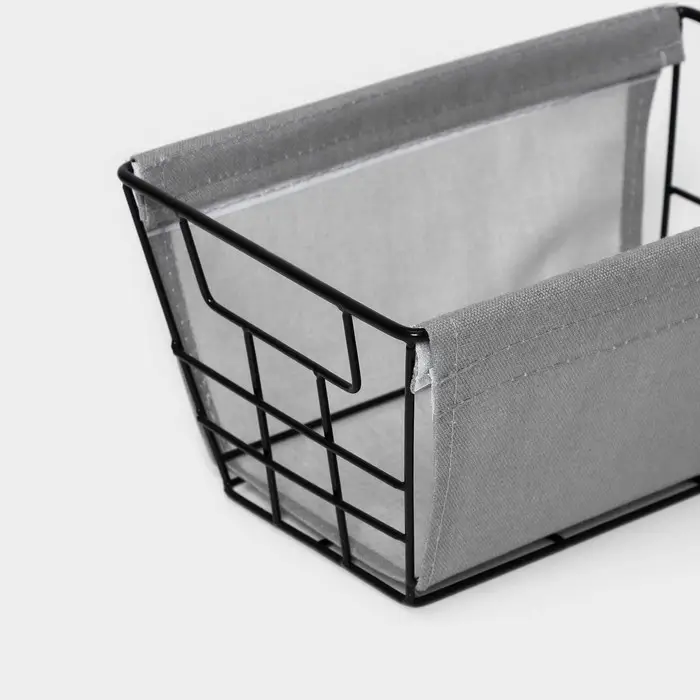 Корзина для хранения LaDom, 25×15×12 см, серая Корзина для хранения LaDom, 25×15×12 см, серая