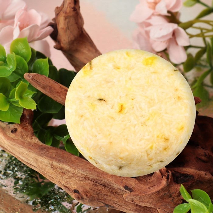 Твёрдый шампунь, с эфирным маслом «Календула», 60 г