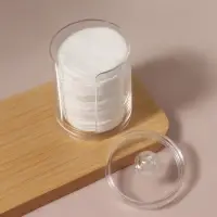 Органайзер для ватных дисков, с крышкой, d=6.7&times;11 см, прозрачный