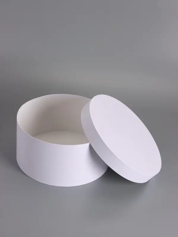 Коробка круглая белая, 30 х 15 см