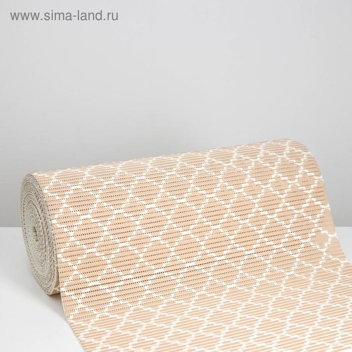 Коврик для ванной комнаты «Песчаные сети», ширина 65 см, рулон 15 м