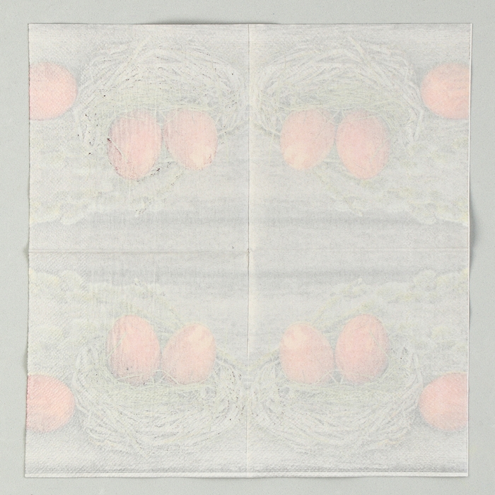 Салфетки бумажные «Пасхальные яйца» в гнёздышке, 25х25 см, набор 20 шт.