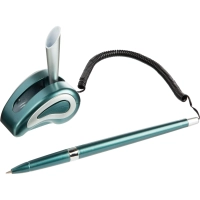 Ручка шариковая на подставке на липучке для стены и стол Attache бел,син.ст