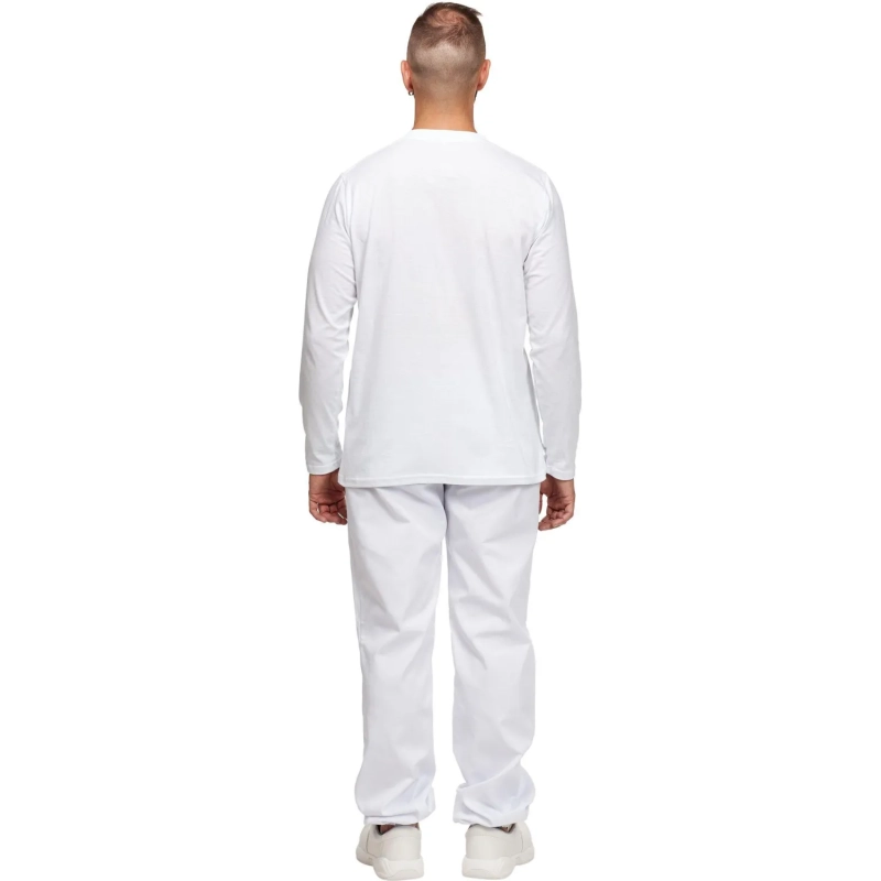 Футболка (160 г.) с длинным рукавом бел.(L)