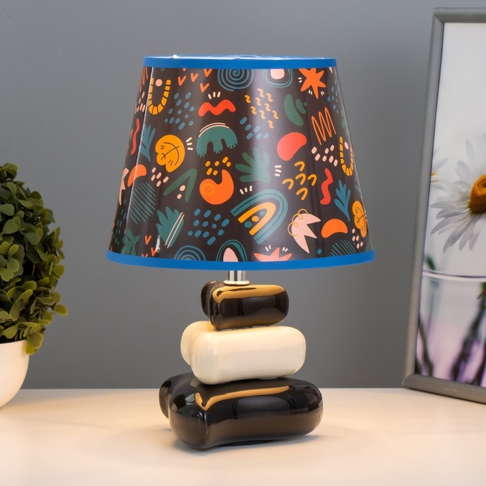 Настольная лампа  Настольная лампа "Абстракция 2" Е14 15Вт 20х20х28 см RISALUX