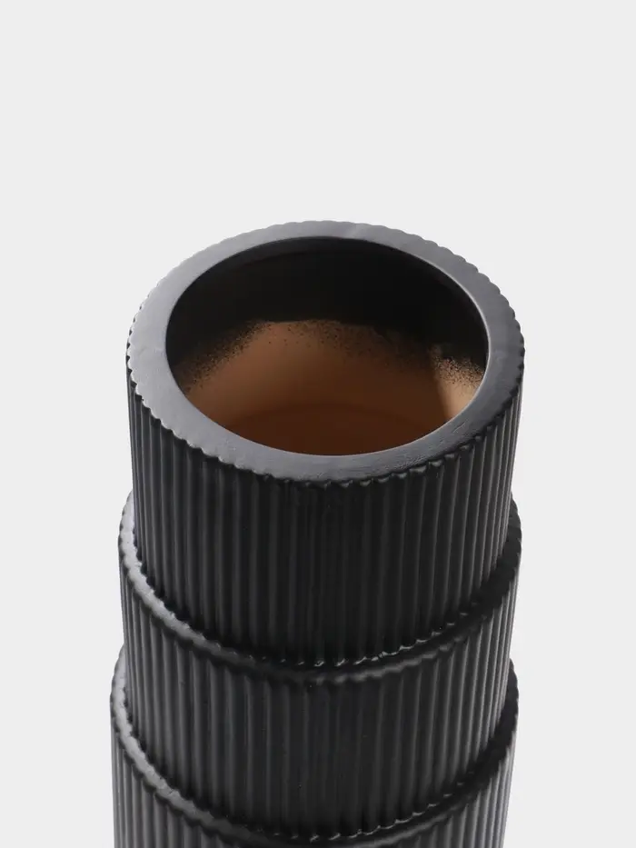 Ваза напольная керамика "Идальго" 58х13 см, чёрный